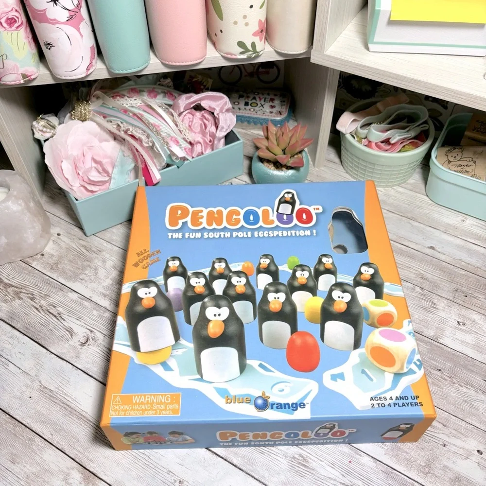 Pengoloo All Wooden Game Fun South Pole Eggspedition Ages 4 & Up 2007 Penguins - Picture 2 of 7